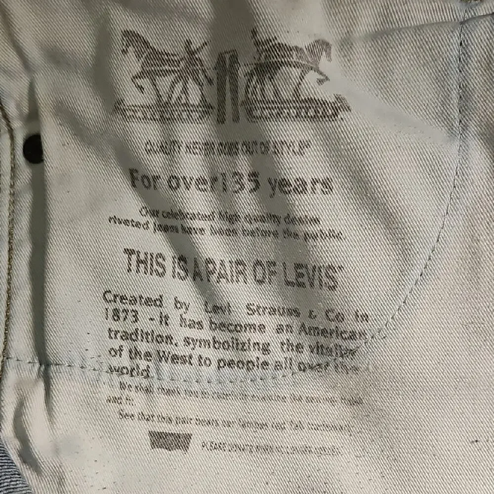 Levi's Dark Blue Straight Jeans